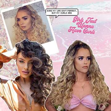 CHOPSTICK STYLER Master Curling Wand Iron, Rectangular 1 inch Ceramic Barrel for Voluminous Wild Beachy or Zig Zag Waves, Professional Curler with Temperature Control for Long & Shorter Hair