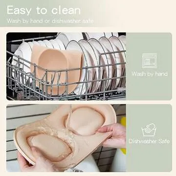 Dog Food Bowls Pet Bowls & Dog Water Bowls with No-Spill and Non-Skid, Feeder Bowls with Dog Bowl Mat for Small Medium Large Size Dogs Cats Puppy Pets, Dog Dishes (Khaki)