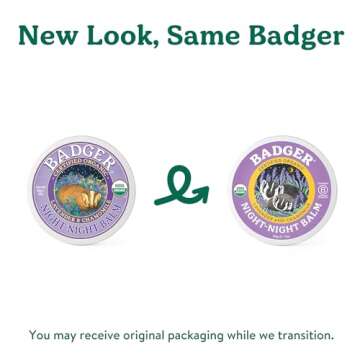 Badger - Night Night Balm, Chamomile & Lavender, Natural Sleep Balm for Kids, Scented Relaxing Balm for Children, Kids Organic Sleep Balm, 2 oz (2 Pack)