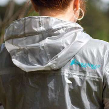 FROGG TOGGS Women's Standard Xtreme Lite Packable Waterproof Breathable Rain Jacket, Contour White, Medium
