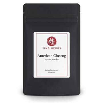 Jing Herbs American Ginseng Extract Powder Bulk 250 Grams