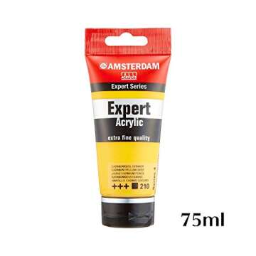 Tarens Acrylic Paint, Amsterdam Acrylic Color Expert, Cadmium Yellow Day T1911-210-0, 2.5 fl oz (75 ml)