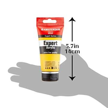 Tarens Acrylic Paint, Amsterdam Acrylic Color Expert, Cadmium Yellow Day T1911-210-0, 2.5 fl oz (75 ml)