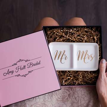 Mr. & Mrs. Jewelry Dish - Perfect for Couples