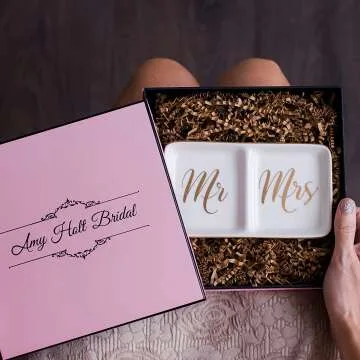 Mr. & Mrs. Jewelry Dish - Perfect for Couples