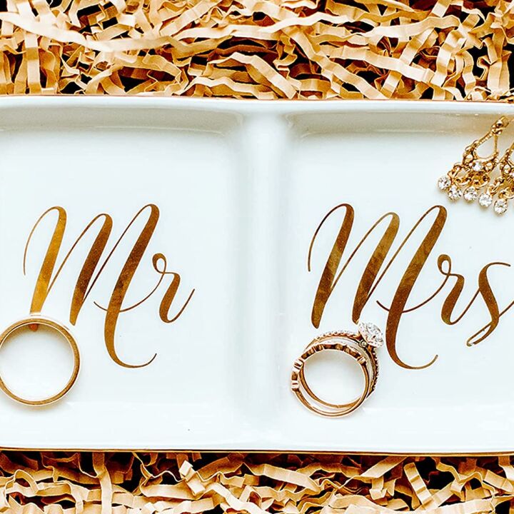 Mr. & Mrs. Jewelry Dish - Perfect for Couples