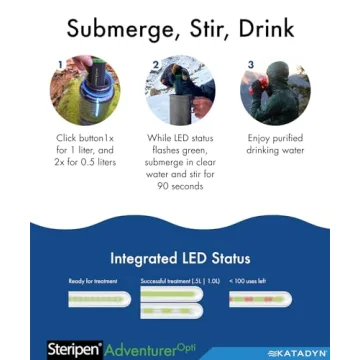 SteriPEN Adventurer Opti UV Water Purifier for Safe Water