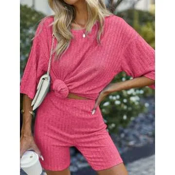 Ekouaer Comfortable 2 Piece Lounge Sets for Women