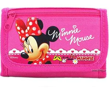 Disney Minnie Mouse Trifold Wallet in Pink or Hot Pink