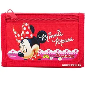 Disney Minnie Mouse Trifold Wallet in Pink or Hot Pink