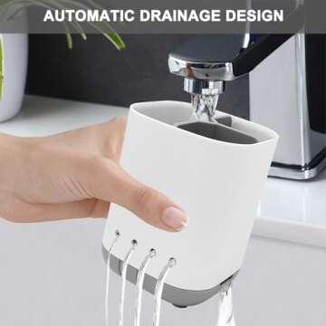 Multi-functional Toothbrush Holder - Easy to Clean & Durable