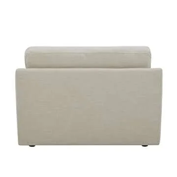 Amazon Brand – Stone & Beam Rustin Contemporary Deep-Seated Living Room Accent Chair, Cream, 48"W x 41.7"D x 33.9"H