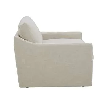 Amazon Brand – Stone & Beam Rustin Contemporary Deep-Seated Living Room Accent Chair, Cream, 48"W x 41.7"D x 33.9"H