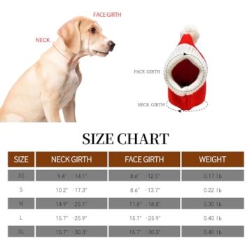 NACOCO Crocheted Winter Dog Snood with Pompon