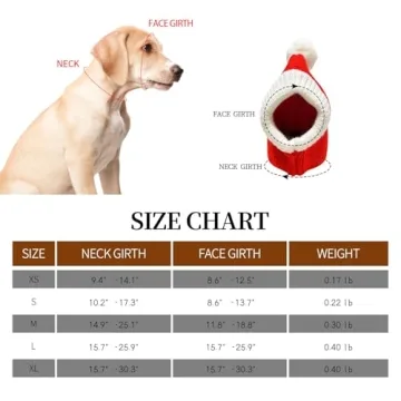 NACOCO Crocheted Winter Dog Snood with Pompon