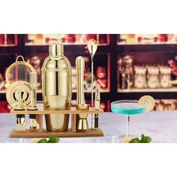 JNWINOG 11-Piece Cocktail Shaker Set for Bartending