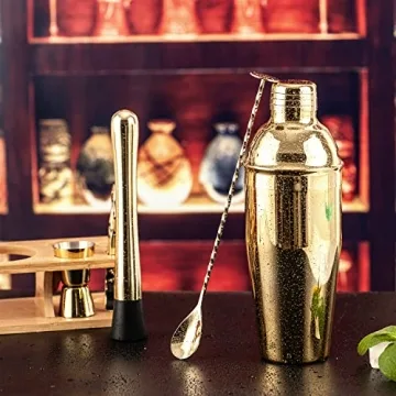 JNWINOG 11-Piece Cocktail Shaker Set for Bartending