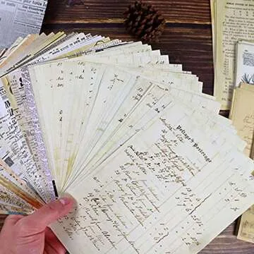 150Pcs Vintage Journaling Scrapbooking Papers Vintage Journaling Supplies Craft Kits for Junk Journal Bullet Journal Planners Aesthetic Room Decor Decoupage Stationary Art Collage Photo Frame
