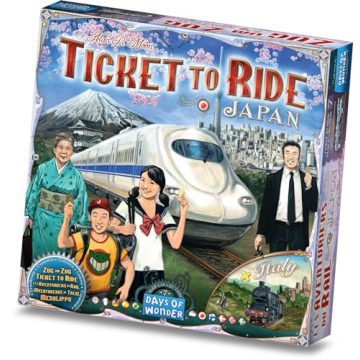 Ticket to Ride Japan + Italy Board Game EXPANSION - Train Route Strategy Game for Fun Family Play