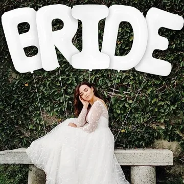 KatchOn Giant Bride Balloons | 40 Inch Bachelorette Decorations