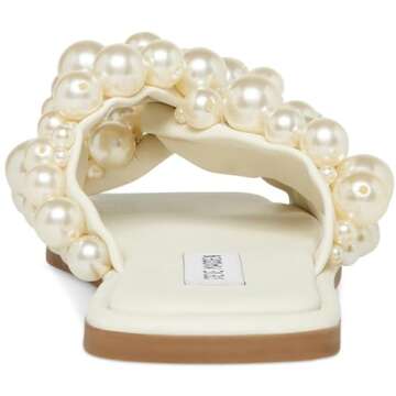Steve Madden Women's Duri Sandal, Ivory, 7.5