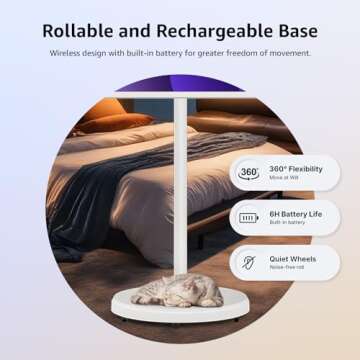 ApoloSign 32-Inch Smart Screen 1080p Portable Monitor with Touch Screen, Android OS(Support Google Store), Built-in Battery(4-6H), Full Swivel Rotation, Voice Remote Control