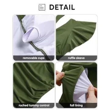 Aqua Eve Plus Size One Piece Swimsuit with Control and Style