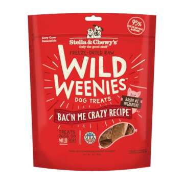 Stella & Chewy's Freeze-Dried Raw Wild Weenies Dog Treats – All-Natural, Protein Rich, Grain Free ...