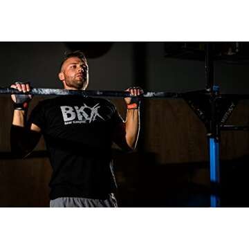 Bear KompleX 3 Hole Leather Hand Grips for Crosffit Workouts, Pull-ups, Weightlifting, WOD Gymnastics, Crosstraining Palm Grips with Wrist Wraps, Hand Protection from Rips and Blisters,1 Pair