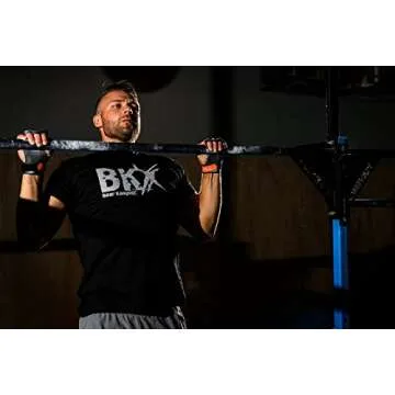 Bear KompleX 3 Hole Leather Hand Grips for Crosffit Workouts, Pull-ups, Weightlifting, WOD Gymnastics, Crosstraining Palm Grips with Wrist Wraps, Hand Protection from Rips and Blisters,1 Pair