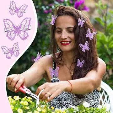 Elegant WILLBOND 18 Pieces Butterfly Hair Clips Set