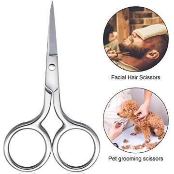5 Piece Stainless Steel Grooming Scissor Set for Hair