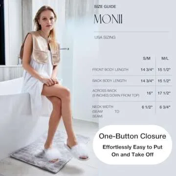 MONII Hair & Makeup Cape - Cotton & Satin, Anti-Frizz, Water Absorbent, Dry with Ease, Comfort & Protection for Self-Care