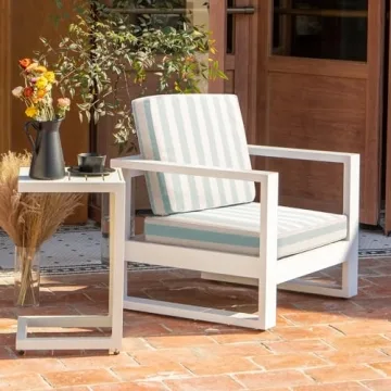 LebenLiebe Outdoor Seat Cushions Set - Stylish Comfort