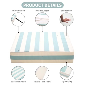 LebenLiebe Outdoor Seat Cushions Set - Stylish Comfort