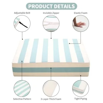 LebenLiebe Outdoor Seat Cushions Set - Stylish Comfort