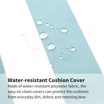 LebenLiebe Outdoor Seat Cushions Set - Stylish Comfort