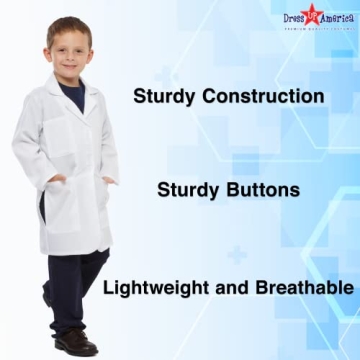 Dress Up America Kids Lab Coat - Perfect for Science Play