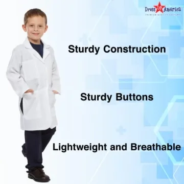 Dress Up America Kids Lab Coat - Perfect for Science Play