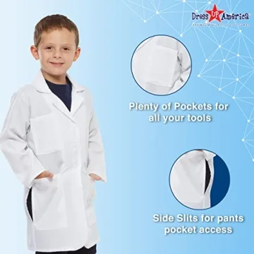 Dress Up America Kids Lab Coat - Perfect for Science Play
