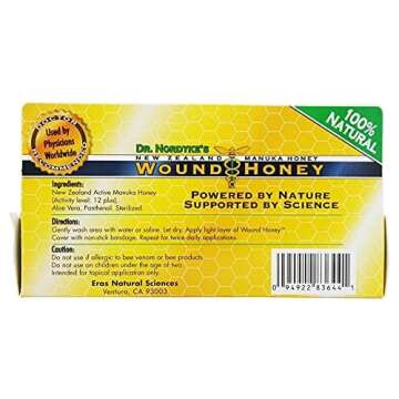 Dr. Nordyke's Wound Honey New Zealand Manuka Honey for Infections,Burns,Cuts and Scars (80g)