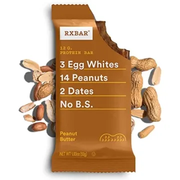 RXBAR Peanut Butter Protein Bar, 12g Protein, Gluten-Free Snack