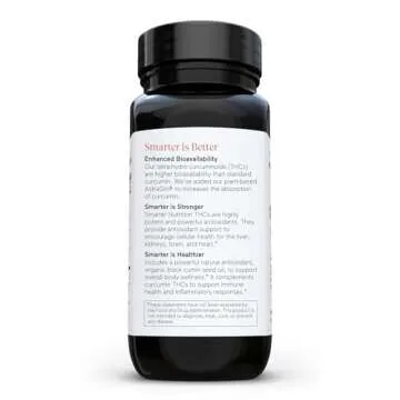 Smarter Nutrition Curcumin Softgels - Potent & Bioavailable, Standardized to 95% Tetrahydrocurcuminoids with Black Seed Oil & Ginger for Joint & Immune Health - 60 Count - 30-Day Supply