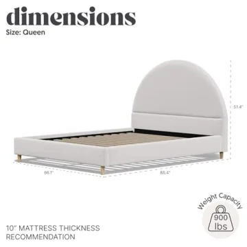 DG Casa Cloud Bed Frame - Sturdy & Stylish Platform Bed