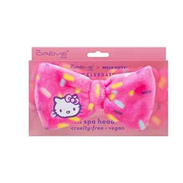 THE CRÈME SHOP X HELLO KITTY Celebrate Plush Spa Headband - Cruelty-Free, Vegan
