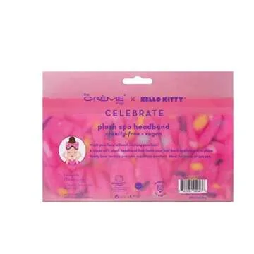 THE CRÈME SHOP X HELLO KITTY Celebrate Plush Spa Headband - Cruelty-Free, Vegan