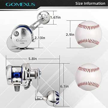 Gomexus LX50 Lightweight Jigging Reel for Fishing Enthusiasts