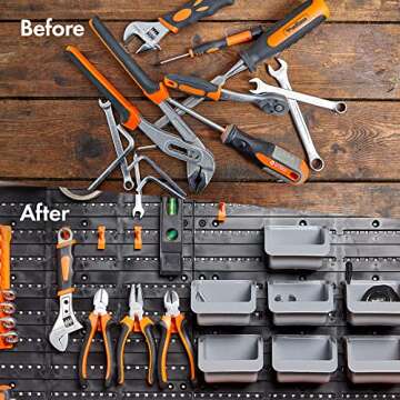 VonHaus Storage Solution - 44 Piece Wall Mount System