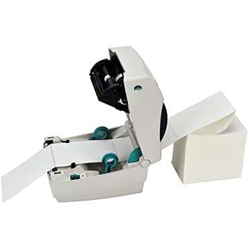 4 x 6 Thermal Shipping Labels with Perforations, 1000 Fanfold Direct Thermal Labels, Permanent Adhes...