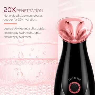 Colorfarm Facial Steamer Nano Ionic Deep Cleanse and Hydrate